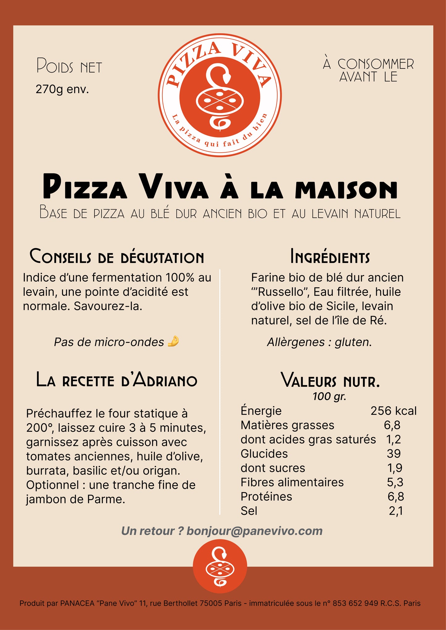 Pizza Viva à la maison