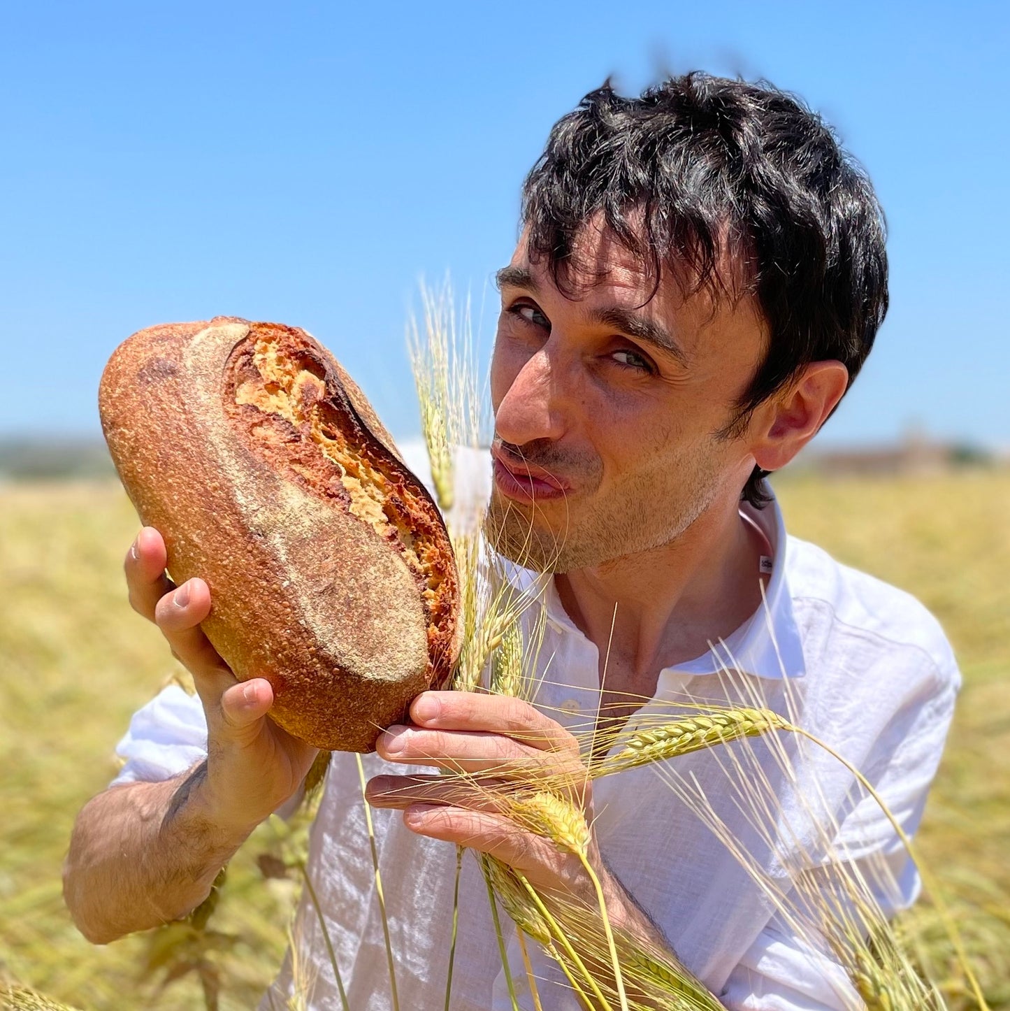 Le busiate sont réalisées à partir de la même variété de blé ancien que tous les pains Pane Vivo.