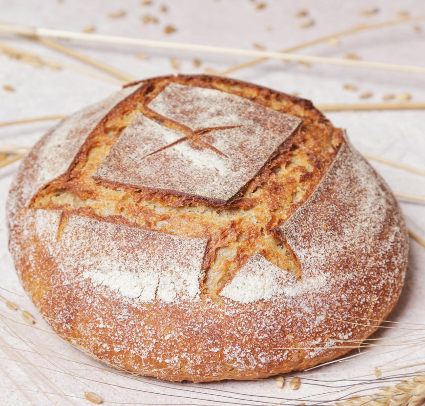 Pane Vivo : pain au blé dur ancien sur levain naturel - la boule de 400 grammes Gaïa